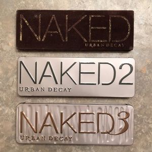 Set of 3 Naked Eyeshadow Pallets